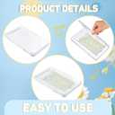 Hushee 12 Pcs Clear Flat Breast Milk Freezer Storage Organizer Space Saving Breastmilk Storage Breastmilk Freezer Tray Breastfeeding Bag Organization, 7.87 x 4.72 x 0.67 in