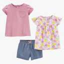 Simple Joys by Carter's baby-girls 3-piece Playwear Set, 4T