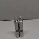 Salt and Pepper Grinder Set, Pump & Grind Peppermill, 2 Refillable Stainless Steel Mills with Thumb Press, One-Handed Salt and Pepper Grinder with Clear Acrylic Stand for Kitchen and Dining