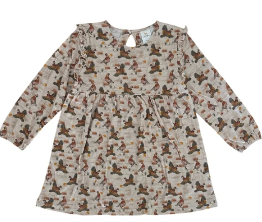 cora dress || prairie quail, 3T