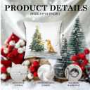 Christmas Tree Golden Retriever Pillow Covers 18x18, Golden Retriever Lovers Gifts, Christmas Tree Cute Dog Throw Pillow Covers for Home Living Room Bedroom Sofa Couch (19 Color)