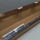 Ivilon Drapery Treatment Window Curtain Rod - Square Design 1 1/8 Rod. 120 to 240 Inch - Black