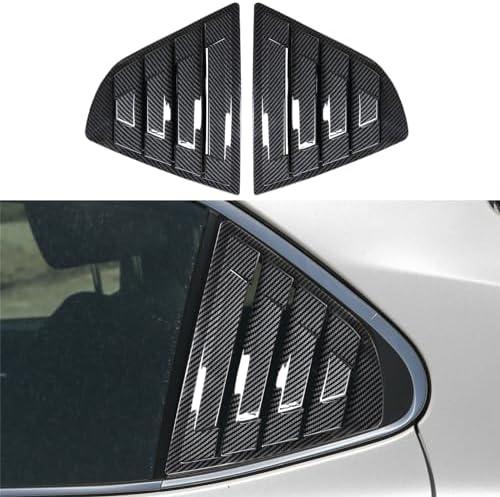 DLOVEG Rear Side Window Louvers Compatible for 2018 2019 2020 2021 2022 2023 2024 Toyota Camry Accesories Sport Style Air Vent Scoop Cover Louver (Carbon Fiber Pattern)