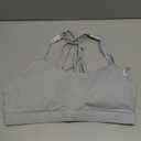 RUNNING GIRL Sports Bras for Women, Medium-High Impact Running Strappy Sports Bra with Removable Pads XL