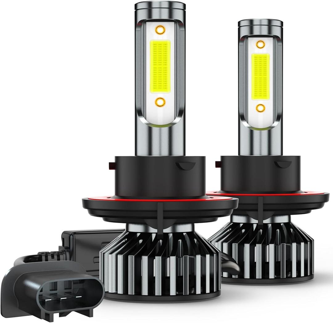 Compatible for 2018 2019 2020 2021 2022 2023 2024 2025 Polaris Ranger XP 1000 Headlight Bulbs, H13 9008 Headlights for ATV UTV Lights, 6000K Bright White, Halogen Headlamp Replacement