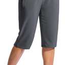 G Gradual Women's 15" Long Shorts Below The Knee Capri Lightweight Quick Dry Hiking Cargo Shorts for Women with 3 Pockets