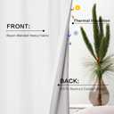 YZ HOME White Linen 100% Blackout Pinch Pleated Curtains 108 Inches Long 2 Pages for Living Room Back Tab Thermal Insulated Black Out Drapes Living Room High Ceiling Length 9 Ft