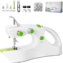 Handheld Sewing Machine, Dual Speed Portable Electric Mini Sewing Machine for Beginners, Complete Set of Quick Home Clothing Fabrics Repair Tools,Electric Handheld Sew Machine, DIY Travel Home Use