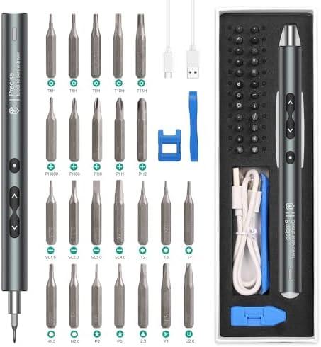 ORIA Electric Screwdriver, 28 in 1 Mini Precision Screwdriver Set, Rechargeable Repair Tools Kit, with Type-C Charging for Smartphones, Toys