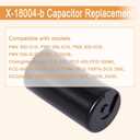 2 x X-18004-b Capacitor, 50-60 MFD 220 VAC 60HZ Replacement Compatible with Genie 18004B Garage Door Opener Motor Starting Capacitor