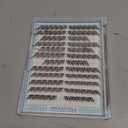 Fox Eye Lash Clusters J-Curly Individuals Eyelash Extension Wet Look Fairy Lash Spikes Cat Eye Lash Extensions Pre-Mapped Natural Eyelash Clusters 144 Pcs 10-15MM Wispy Cluster Lashs