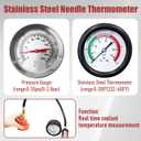 18PCS Universal Radiator Pressure Tester, Pressure Leak Test Tool kit for Leak Detection of Water Tank of Automobile Cooling System