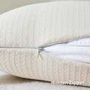 FUTEI Cream Decorative Throw Pillow Covers 16x16 Inch Set of 2,Soft Chenille Triangle Check Pattern Cushion Case,Modern Home Decor for Couch Bed Living Room