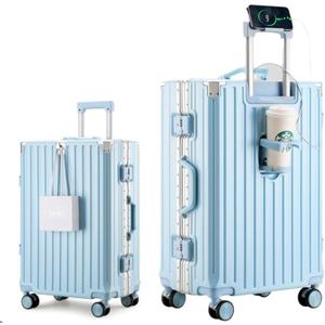 HotWay 26inch Aluminum Frame Hard Shell Checked Luggage
