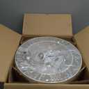 VONLUCE Modern Chandeliers, 18" Drum Chandeliers with 2-Layer Fabric Shade, 4-Light Pendant Light Fixture with E26 Bases, Light Fixture for Dining Room Bedroom Living Room, Linen Shade & Brass Finish (Brushed Gold)