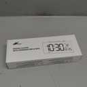 Netzu Alarm Clocks for Bedrooms, Digital Clock with Date Temperature and Weekday, Manual DST, Snooze, 2 Alarms, 4 Volumes for Living Room Home Bedside Desk (Black)