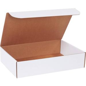 BOX USA BML17114 Literature Mailers, 17 1/4" x 11 1/4" x 4", White (Pack of 25)