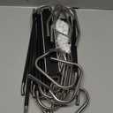 2 Pack Pants Hangers Space Saving Clothes Hangers 5 Layers, Non Slip Pant Hanger for Closet Organizers and Storage, Stainless Steel Jean Hangers Multifunctional Pant Rack for Trouser, Scarf, Skirt