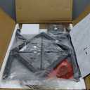 YINMIT Vinyl Record Holder, 160-200 LP Vinyl Record Storage Rack, Quick Assembly, Retro Style Organizer for Magazine, Book, Files, Albums (Retro Brown, 2 Tier)