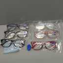 CCVOO 6 Pack Blue Light Blocking Reading Glasses, Anti Headache/Glare/Eye Strain Readers Computer Eyeglasses Women/Men (6 Pack Mix,3.00)