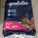 Goodnites Girls' Nighttime Underwear, Size XXL (120-165 lbs), 54 Ct, Packaging May Vary