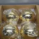 4 Pcs Extra Large Retro Mercury Christmas Balls Ornaments 8'' Oversized Giant Hanging Shatterproof Electroplated Ball Christmas Tree Ornaments for Xmas Party Outdoor Decor (Red)