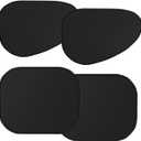 4 Pack Car Window Shade, 100% Block Light Covers, Keeps Cooler Sunburn Protection Sun Shade (Black)