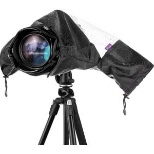 Altura Photo Camera Rain Cover - Professional Waterproof Lens Jacket Covers with Dual Hand Sleeves and Full-Length Zipper - Weather Protector for Canon Nikon Sony Fujifilm DSLR & Mirrorless Cameras
