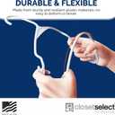 Plastic Hangers 50 Pack, Strong Space Saving Clothes Hanger, Made in USA, Perfect Shirt or Coat Plastic Hanger, with Shoulder Grooves, Scoreboard Yellow, Notched