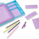 Melissa & Doug Princess Design Activity Kit - 9 Double-Sided Plates, 4 Colored Pencils, Rubbing Crayon
