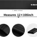 10-Pack Black Satin Table Runner 12 x 108 Inch Long Bright and Smooth Silk Fabric Table Runner for Wedding Banquet Birthday Party Decoration, 12"x108" 10PCS
