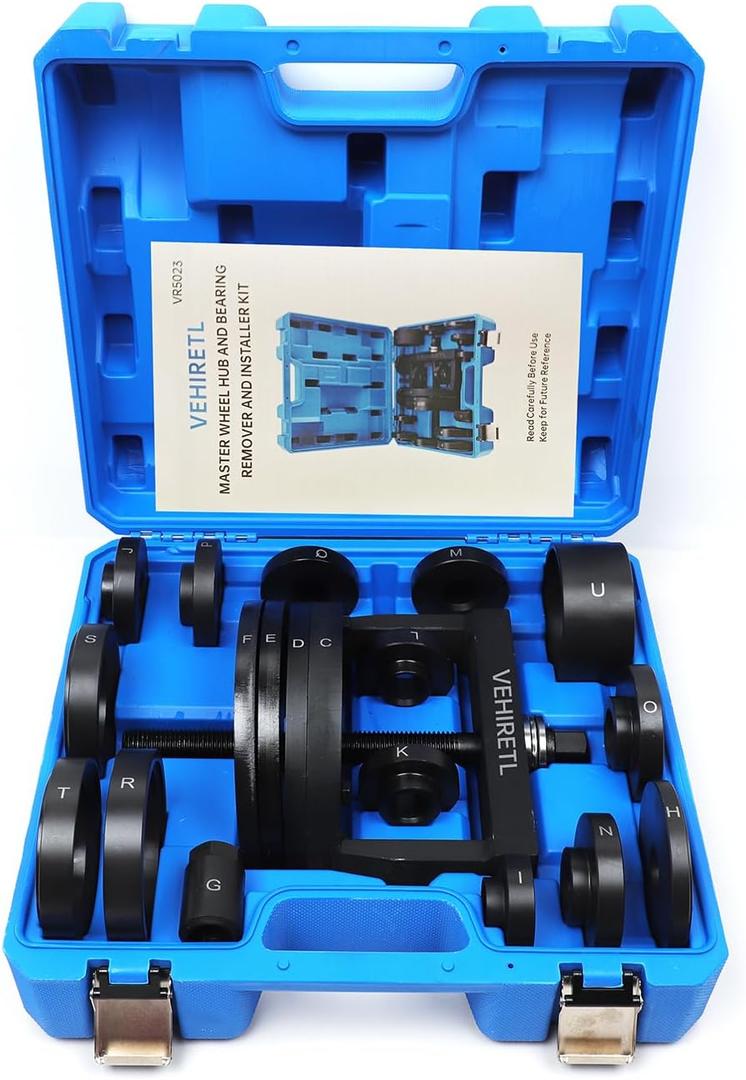 Master Wheel Bearing and Hub Removal and Installation Tool Kit Wheel Bearing Puller Remover and Installer Tool Set Fits Most Front, Rear and All Wheel Drive Vehicles