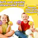 Dumpling Squishies Mystery Box, Squishies Dumpling Toys for Teens & Adults, Stretchy Squeeze Dough Ball, Sensory Stress Ball Squeeze Toys for Stress ReliefYellow and Purple