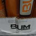 BUM Sugar-Free Energy Drink, Orange Sunrise - Lightly Carbonated & No Artificial Colors, Natural Caffeine & Citicoline for Energy & Focus, Brain Boost & Workout Sports Beverage - 12 oz, Pack of 12, BBD 09/12/2027
