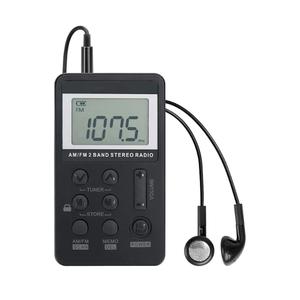 Portable AM/FM Radio, Pocket Radio with Excellent ReceptionPersonal Mini Radio with Digital Tuning Stereo,Rechargeable Battery, Earphone, Lock Screen for Walk/Jogging/Gym/Camping
