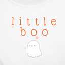 JINTING Mommy and Me Matching Outfits Halloween Little Boo Sweatshirt Spooky Mama Long Sleeve Shirt Tops (White, XXL)