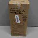 LEVERLOC Shower Caddy Suction Cup, Shower Organizer Removable Bathroom Shelf, Storage Suction Powerful Max Hold 22lbs Bathroom Caddy Waterproof Holder, White