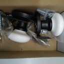 parro White Door Knobs, White Porcelain Door Knob, Ceramic Interior Door Handles, Black Door Levers for Closet