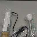 Bonsenkitchen Hand Blender, Immersion Blender with 2 Mixing Speed, Electric Portable Handheld Stick Mixer with Stainless Steel Blades for Soup, Smoothie, Puree, Baby Food, White