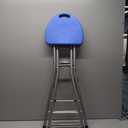 Be&xn Folding Stools for Adults Portable, 28 inch Collapsible Stool Heavy Duty, Indoor Tall Bar stools with Handle, Plastic Counter Barstool Chair for Kitchen Outdoor Travel-Blue
