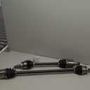 TRQ Front CV Axle Shaft Assembly Set Compatible with 2012-2017 Hyundai Accent