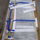 Frameless Pivot Glass Shower Door 42" W  72" H, Pivot Swing Shower Door with 1/4" SGCC Tempered Glass, Brushed Gold