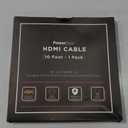 PowerBear 4K HDMI Cable 10 ft | High Speed Hdmi Cables, Braided Nylon & Gold Connectors, 4K @ 60Hz, Ultra HD, 2K, 1080P, ARC & CL3 Rated | for Laptop, Monitor, PS5, PS4, Xbox One, Fire TV, & More