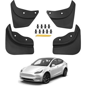 DORENA Tesla Model Y Mud Flaps Splash Guards 2020-2024 All Weather Protection No Drilling Required Original Car Upgraded Accessories Black DORENA Tesla Model Y Mud Flaps Splash Guards 2020-2024 All Weather Protection No Drilling Required Original Car Upgraded Accessories Black