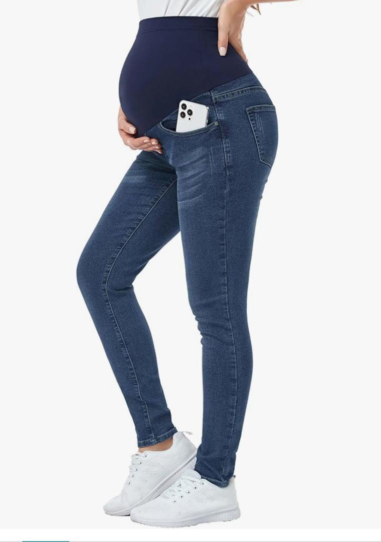 PACBREEZE Women's Maternity Jeans Over Belly Skinny Stretchy Denim Pants Comfy Slim Pregnancy Pants,Medium PACBREEZE Women's Maternity Jeans Over Belly Skinny Stretchy Denim Pants Comfy Slim Pregnancy Pants,Medium