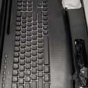 Wireless Keyboard and Mouse Combo, (Upgraded Version) Rechargeable Backlit Ergonomic Keyboard with 4000mAh Battery, Wrist Rest and Phone Holder, Quiet for PC/Mac/Laptop/Windows/Chrome OS - SABLUTE (Black)