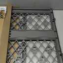 MYPET North States Paws Portable Pet Gate: 26-40" Wide. Pressure Mount. No Tools Needed. Made in USA, 23" Tall, Expandable, Durable Dog Gates for Doorways, Fieldstone Gray