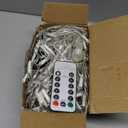 LYHOPE 12ft x 5ft 360 LED Christmas Net Lights, 8 Modes Low Voltage Mesh Christmas Decorative Lights for Xmas Trees, Bushes, Wedding, Garden, Outdoor, Indoor Decor (White)