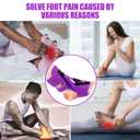 Plantar Fasciitis Night Splint 3 Adjustable Planter Facetious Relief Straps,Support Relief Foot Drop Achilles Tendonitis(Purple-2PC)