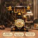 PANTASY Retro Phone Building Blocks Set for Adults, Vintage DIY Telephone Model Kit with Realistic Design, Creative Home Decor Gift, Ideal Gifts for Collectors & Hobbyists